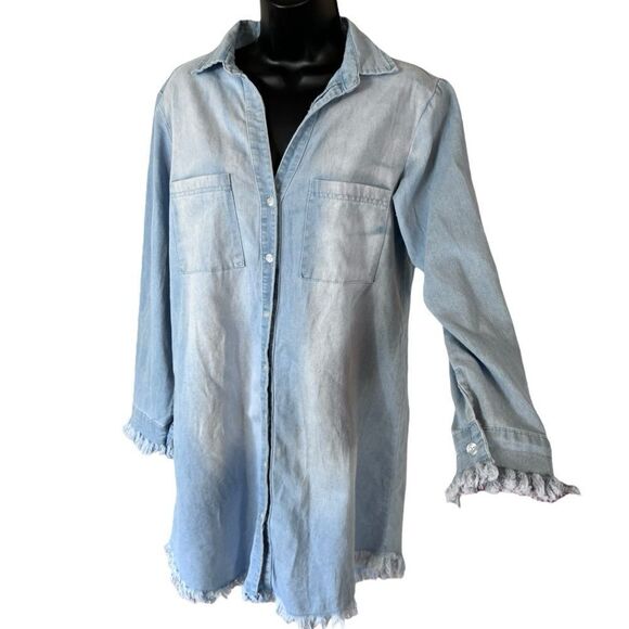 Francis Cabrel Worn-In Look Denim Dress - Picture 4 of 10